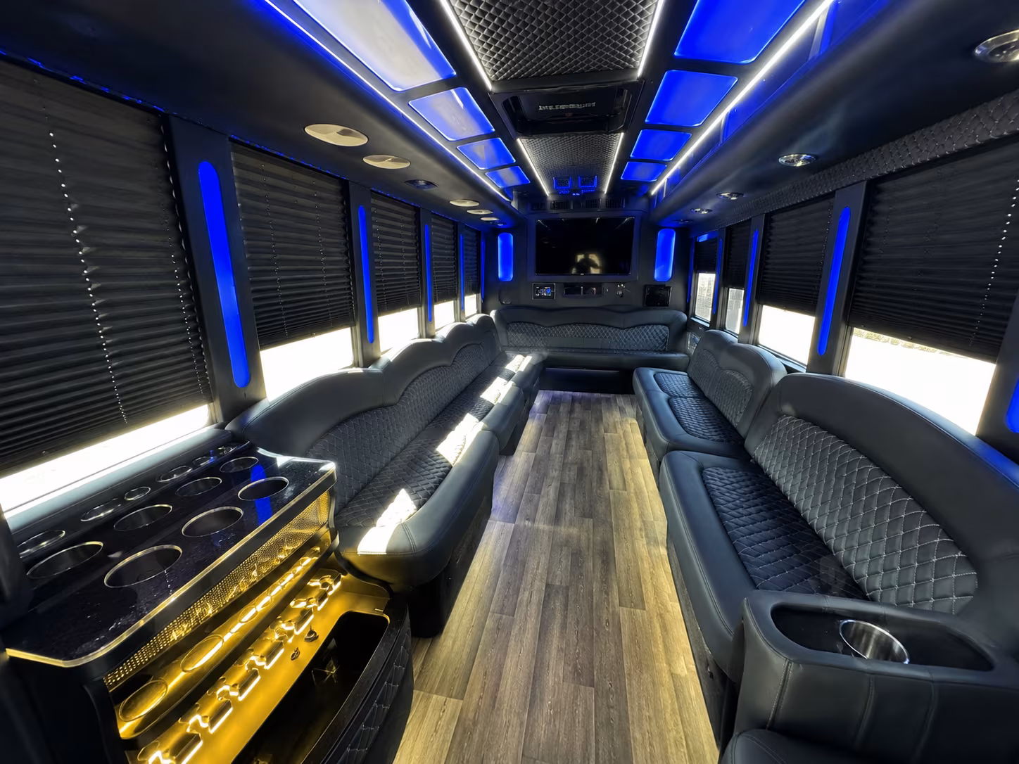 25 Passenger Party Bus Inside