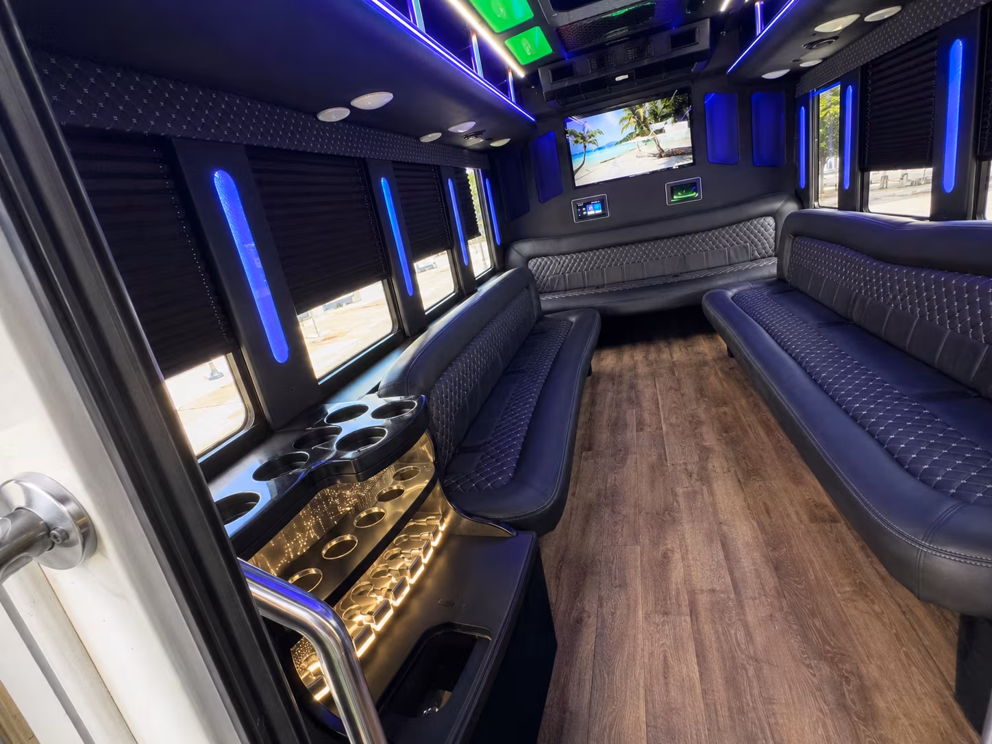 Fort Lauderdale Concert & Music Festival Transportation party bus exterior