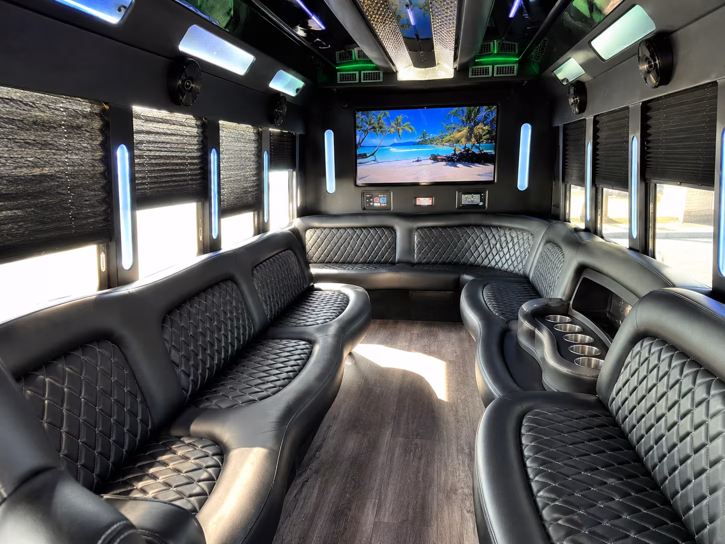 Fort Lauderdale Private Event Transportation party bus exterior