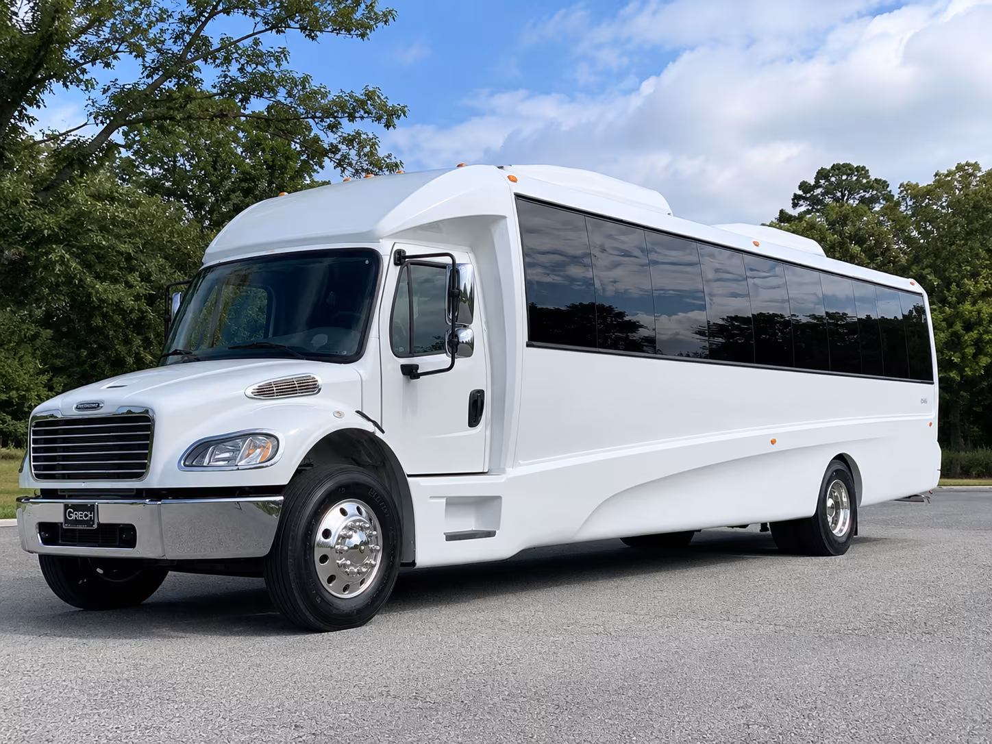Fort Lauderdale Wedding Transportation party bus exterior