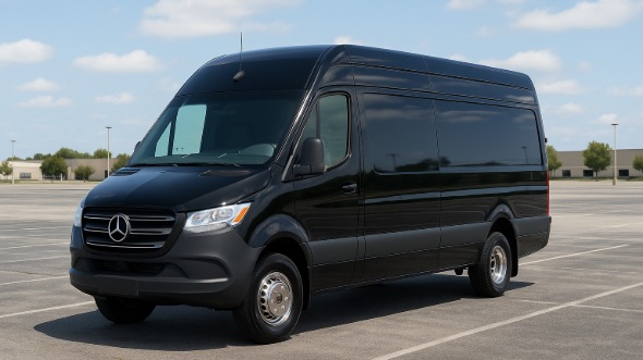 Exterior of Charter Bus Company Margate's 14 Passenger Sprinter Limousine in Margate