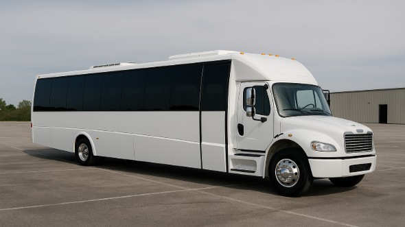 Exterior of Charter Bus Company Miramar's 20 Passenger Party Bus in Miramar