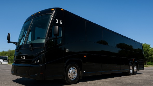 Exterior of Charter Bus Company Coral Springs's 40 Passenger Party Bus in Coral Springs