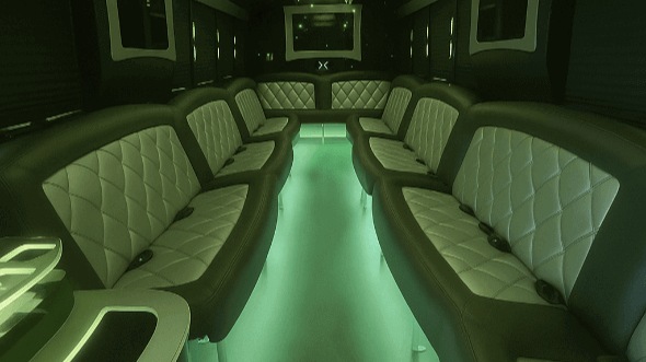 Interior of Charter Bus Company Pembroke Pines's 40 Passenger Party Bus in Pembroke Pines